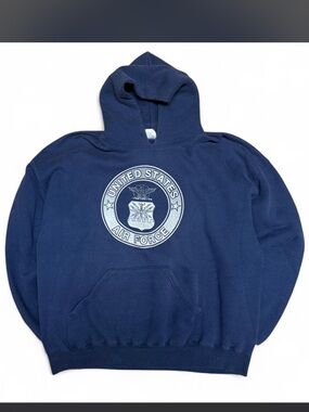 Soffe Navy Blue US Air Force Pullover Hoodie